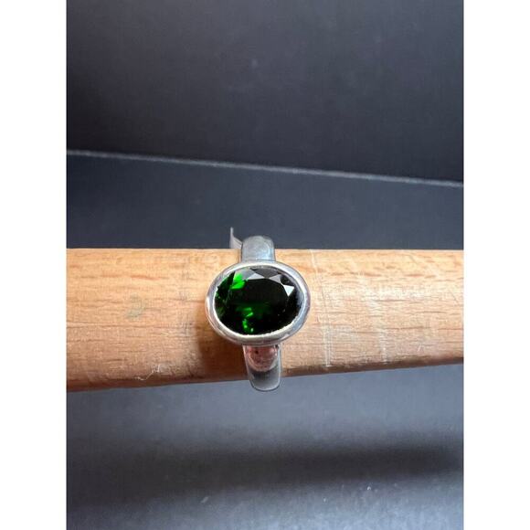 NEW Chrome tourmaline sterling silver ring size 7.5 - Picture 15 of 16